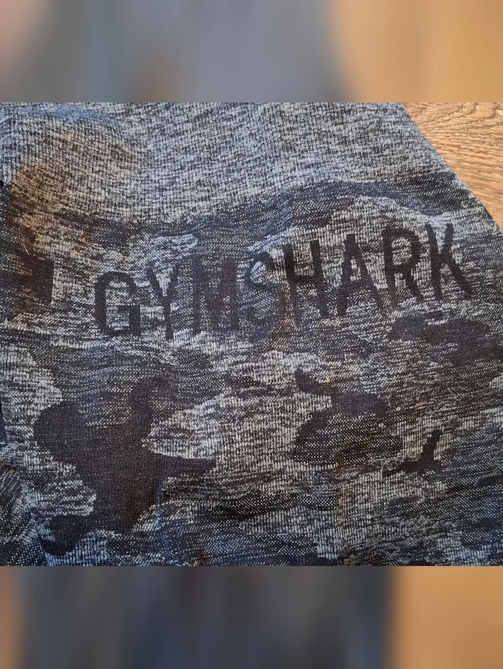 GYMSHARK Gray Camo High-Waist Stretch Leggings ☆SIZE LARGE☆ - Picture 3 of 4